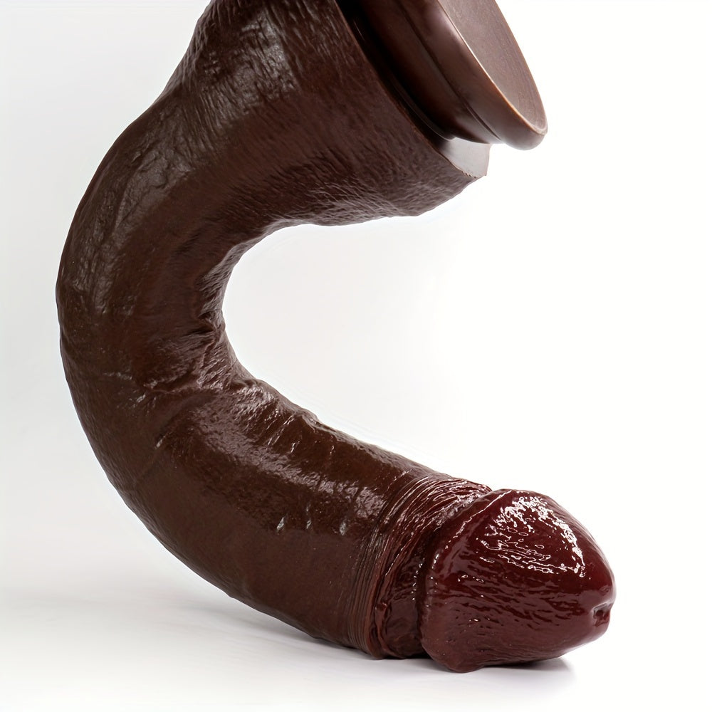 Gode féminin en silicone liquide noir multi-tailles, sexe masculin très épais et réaliste, barre de plaisir en silicone souple, ventouse solide, jouet sensuel pour adultes, sans pile nécessaire pour hommes et femmes