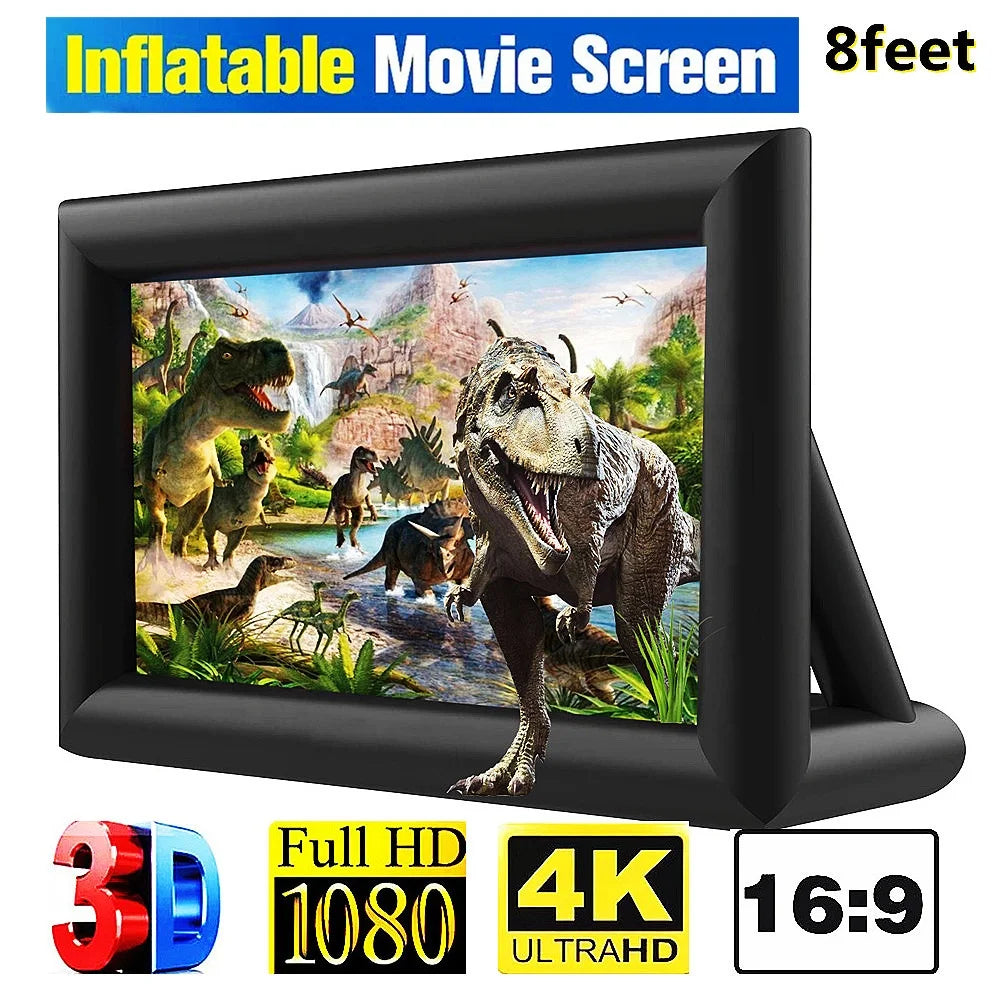 Écran de cinéma gonflable géant pour jardin extérieur