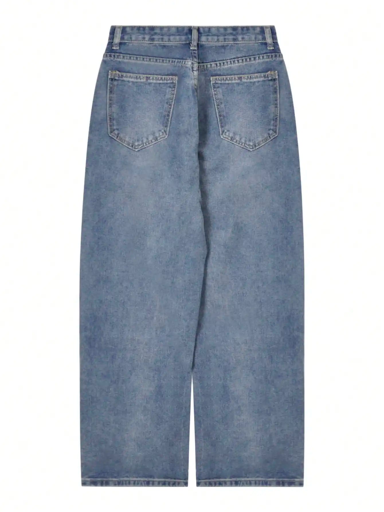 Jean femme surdimensionné style Harajuku hippie streetwear