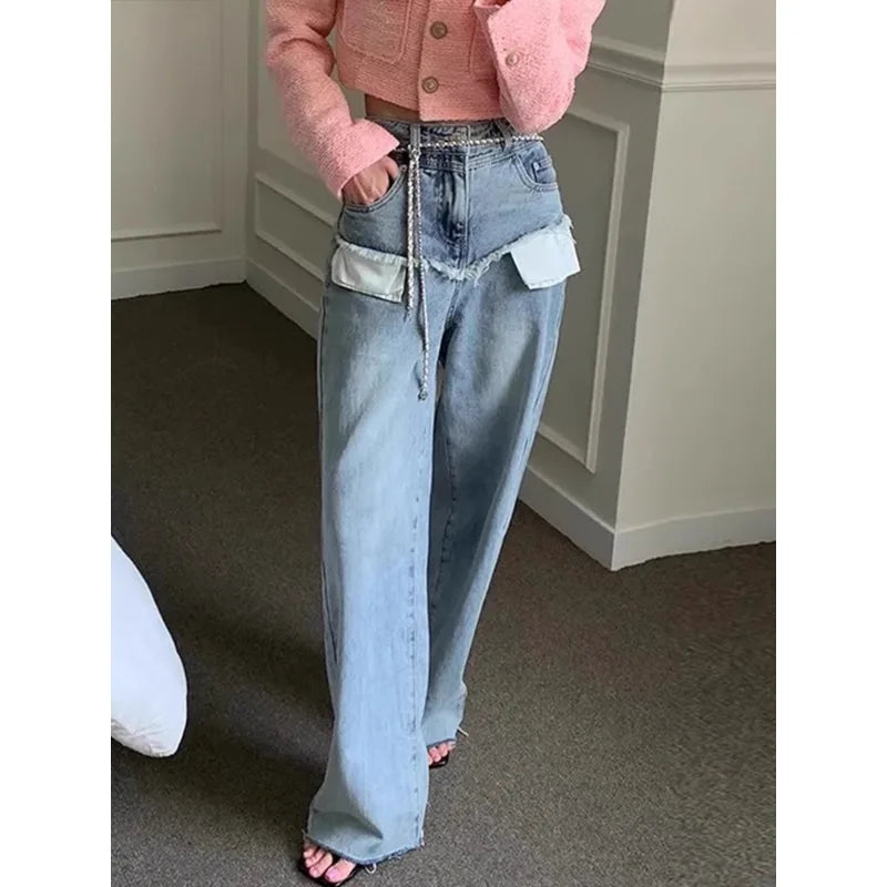 Boutique Vente en gros 2025 Printemps Nouveau Jean Femme Slim Personnalisé Taille Haute Polyvalent
