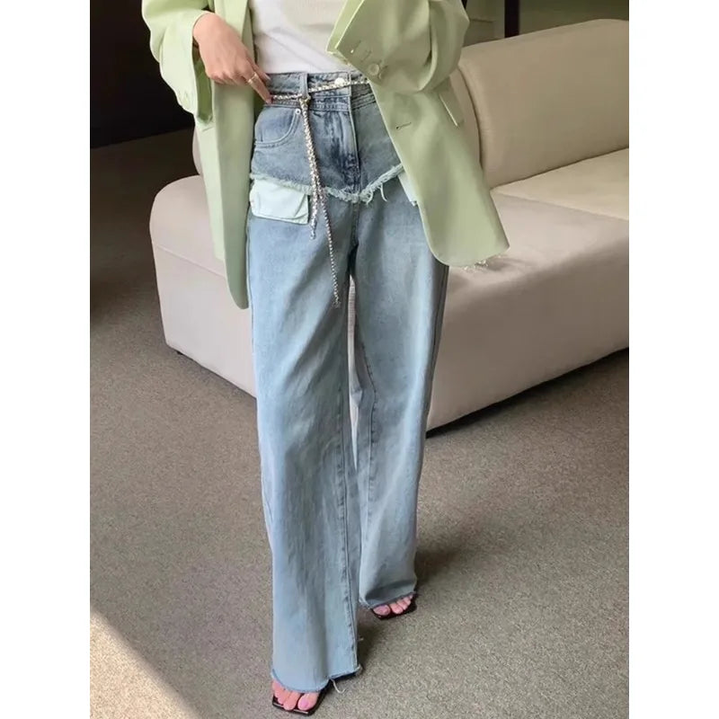 Boutique Vente en gros 2025 Printemps Nouveau Jean Femme Slim Personnalisé Taille Haute Polyvalent