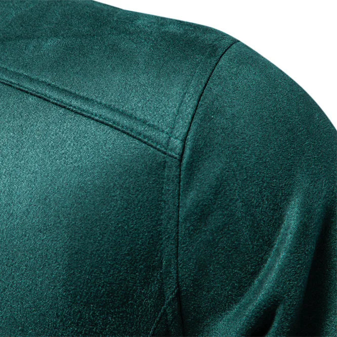 Nouvelle veste automne et hiver pour hommes Tendance Veste homme couleur unie Salopette en daim Veste pour hommes