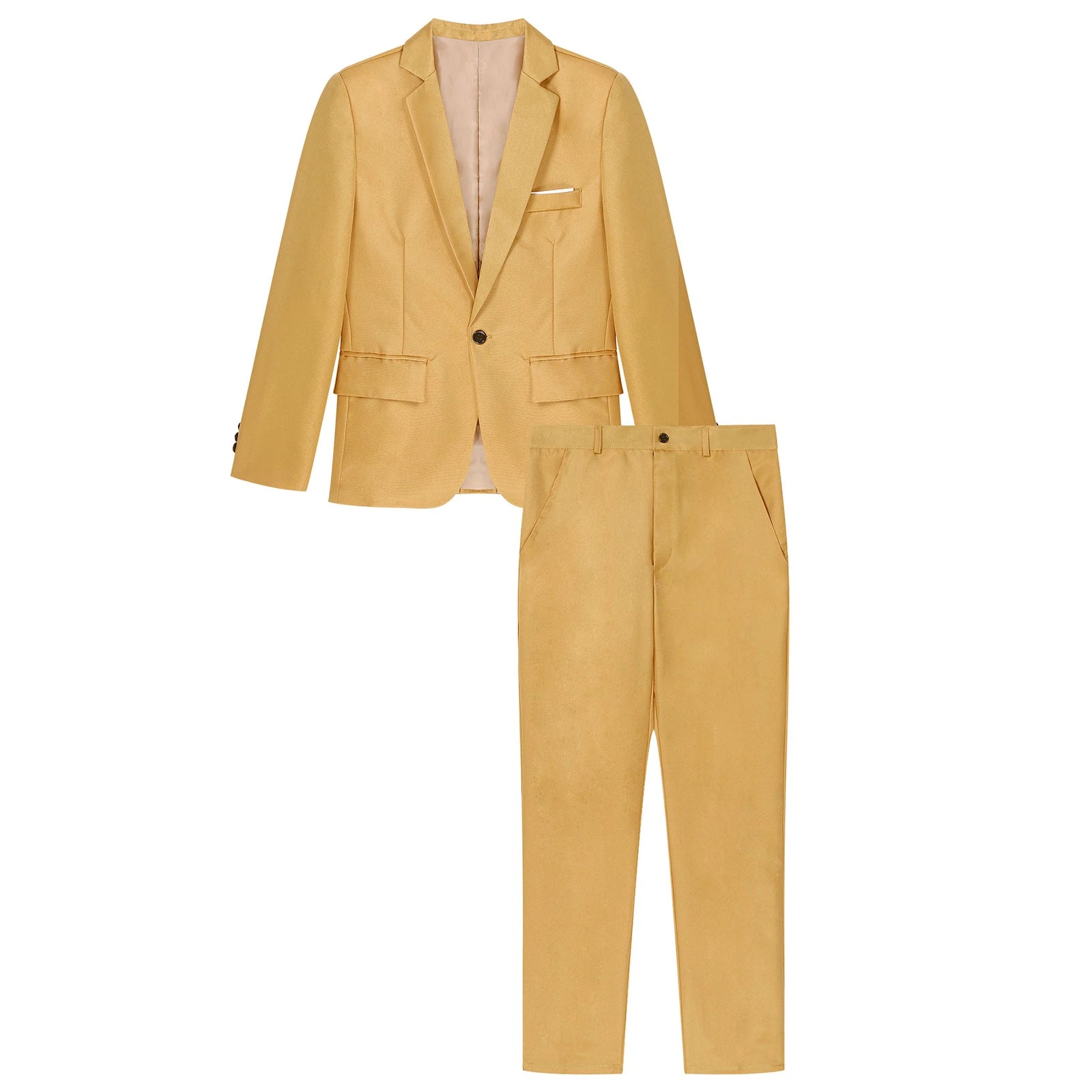 Uniforme formel imbibé de gentleman pour hommes, veste blazer à revers à manches longues avec pantalon, tenues de fête de mariage d'affaires, réunions de bureau, 2 pièces