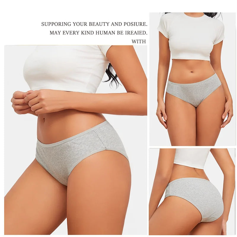 3Pcs/Set Femme Seamless Cotton