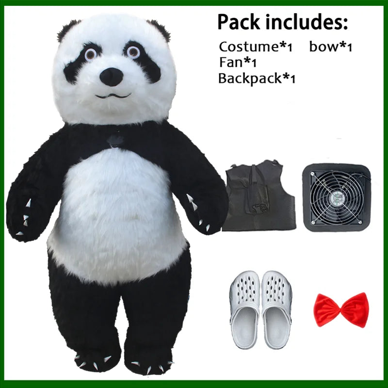 Costume gonflable de Panda ours polaire de 2M/2.6M/3M pour la publicité de noël Halloween Costume de mascotte drôle Animal