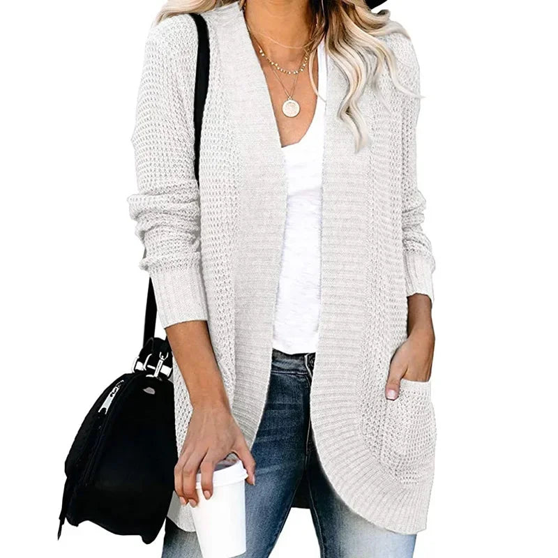 Mode femmes Cardigan automne Harajuku tricoté pull veste de base Ropa Mujer vêtements d'extérieur mince manteau Streetwear nouvelle femme vêtements