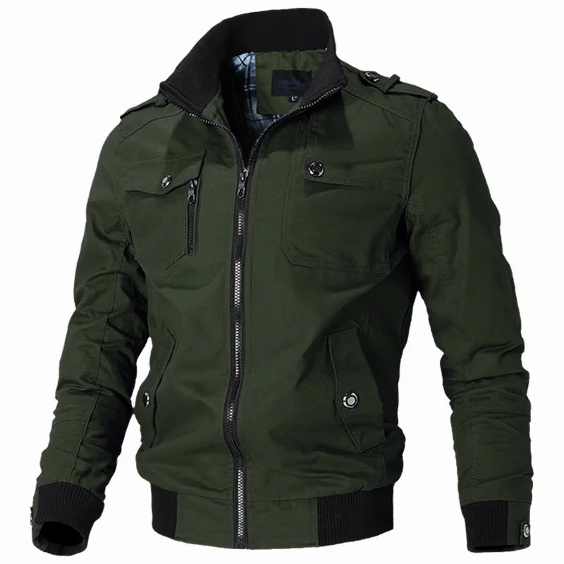 Bomber veste hommes mode décontracté coupe-vent veste manteau hommes