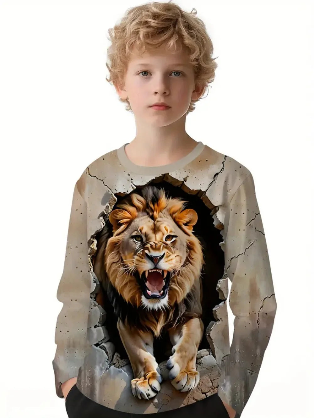 Vêtements pour enfants T-Shirts pour garçons à manches courtes mignon garçon enfant t-shirt haut 3D singe imprimé drôle décontracté enfants vêtements d'été