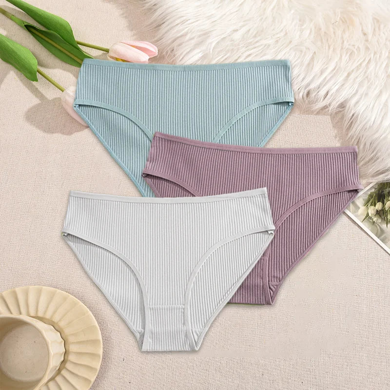 3Pcs/Set Femme Seamless Cotton