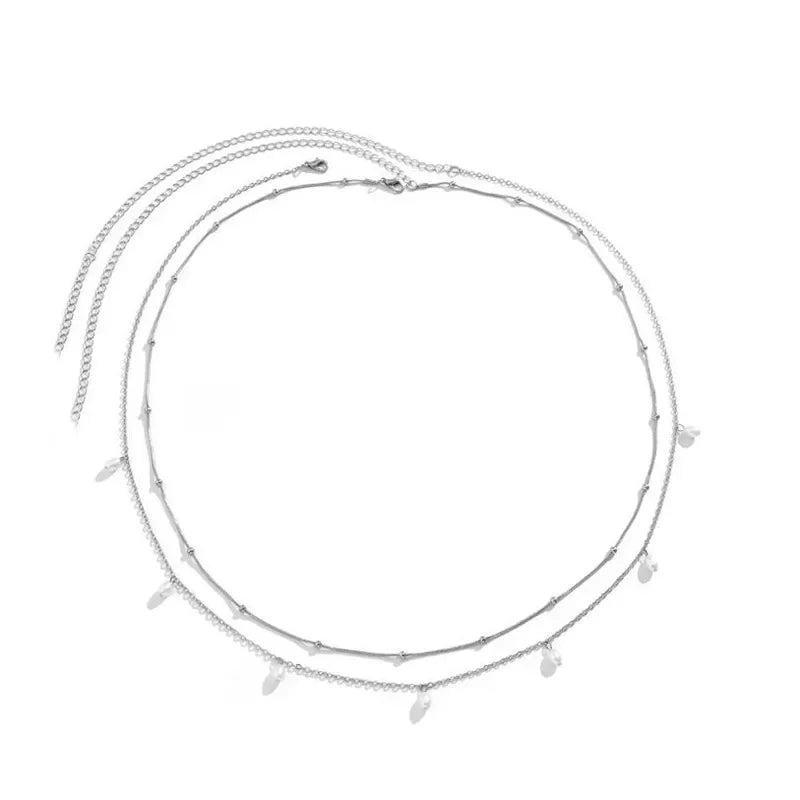 Chaîne de perles Double couche pour femmes, nouvelle mode, Sexy, chaîne de ventre, ceinture de ventre, plage d'été, bijoux de corps, cadeaux de Festival