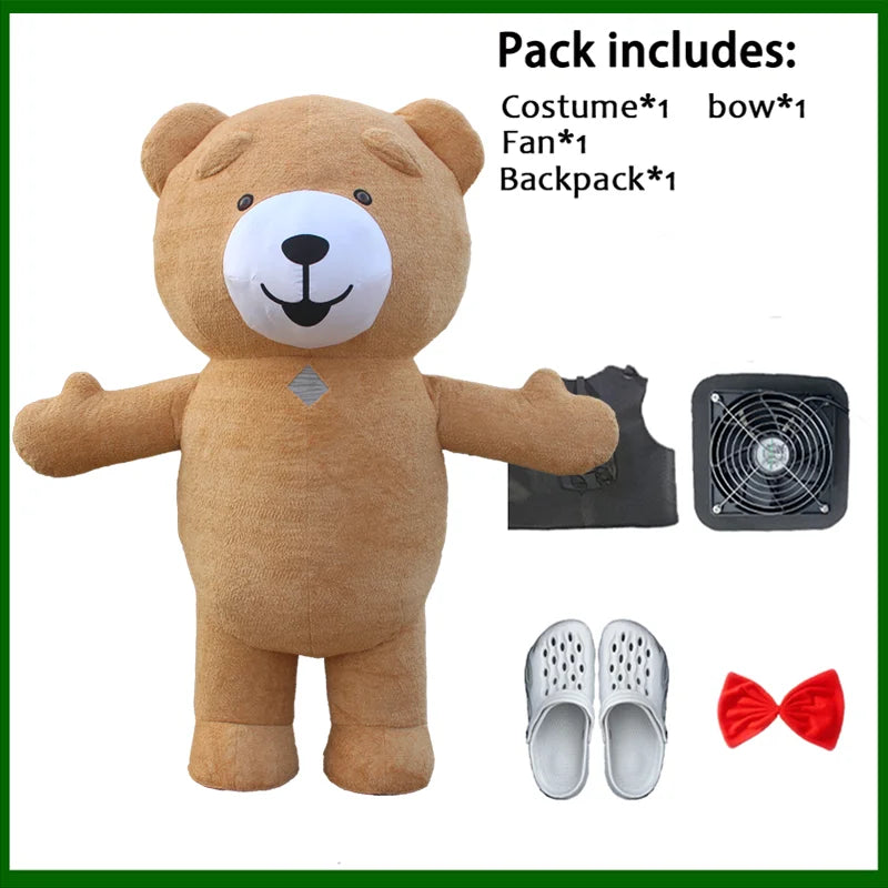 Costume gonflable de Panda ours polaire de 2M/2.6M/3M pour la publicité de noël Halloween Costume de mascotte drôle Animal