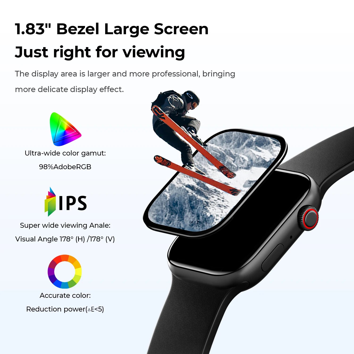SIMSONLAB nouvelle montre intelligente Bluetooth appel musique caméra contrôle surveillance de la fréquence cardiaque Modes multisports pour hommes femmes Android IOS