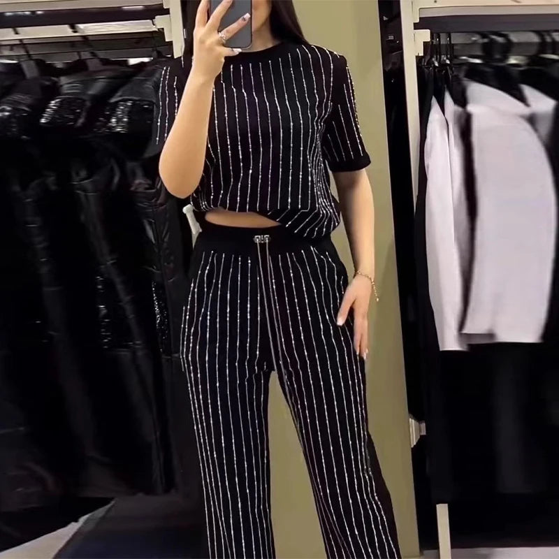 Fashion  S Lady Sets 2025 Casual 2 Pieces