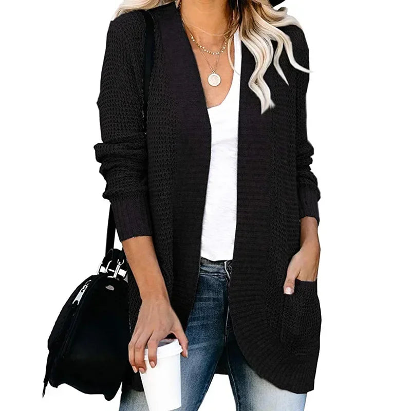 Mode femmes Cardigan automne Harajuku tricoté pull veste de base Ropa Mujer vêtements d'extérieur mince manteau Streetwear nouvelle femme vêtements