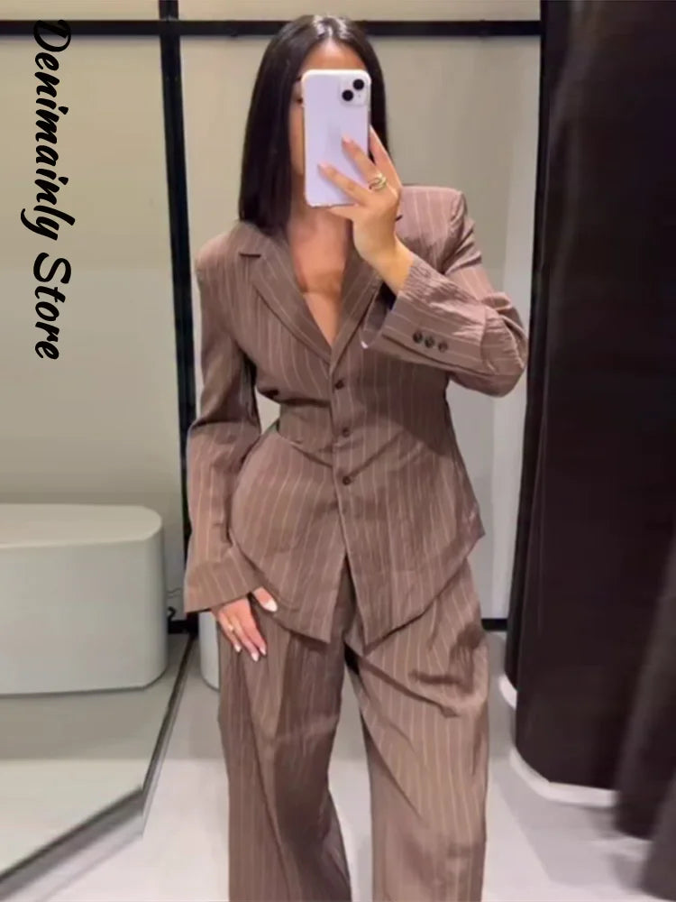 Casual Striped Set Women 2025