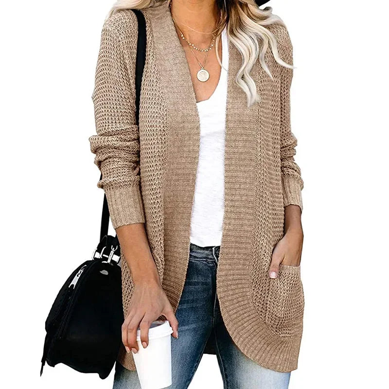 Mode femmes Cardigan automne Harajuku tricoté pull veste de base Ropa Mujer vêtements d'extérieur mince manteau Streetwear nouvelle femme vêtements