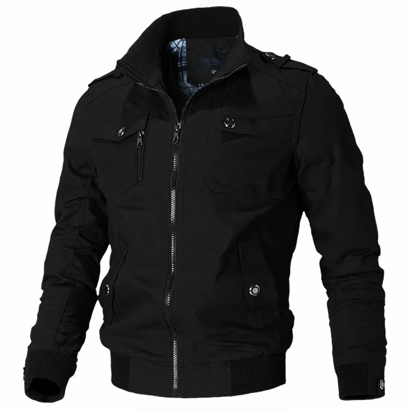 Bomber veste hommes mode décontracté coupe-vent veste manteau hommes