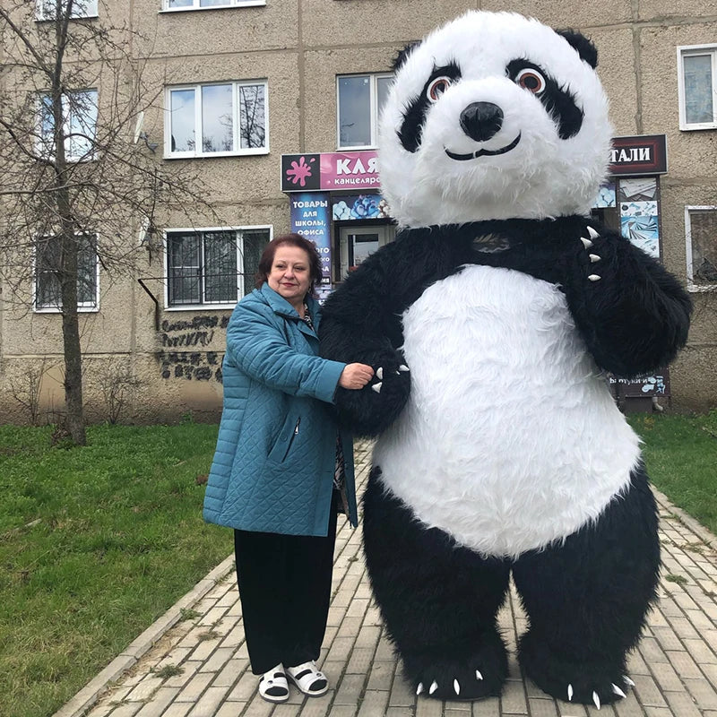 Costume gonflable de Panda ours polaire de 2M/2.6M/3M pour la publicité de noël Halloween Costume de mascotte drôle Animal