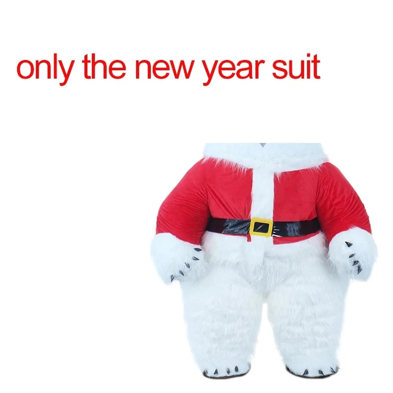 Costume gonflable de Panda ours polaire de 2M/2.6M/3M pour la publicité de noël Halloween Costume de mascotte drôle Animal