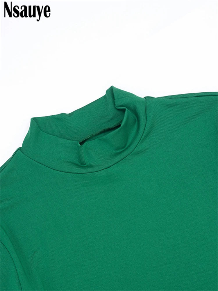 Fashion Women Pullover Long Sleeve Tops Sexy  2 Piece Set 2025