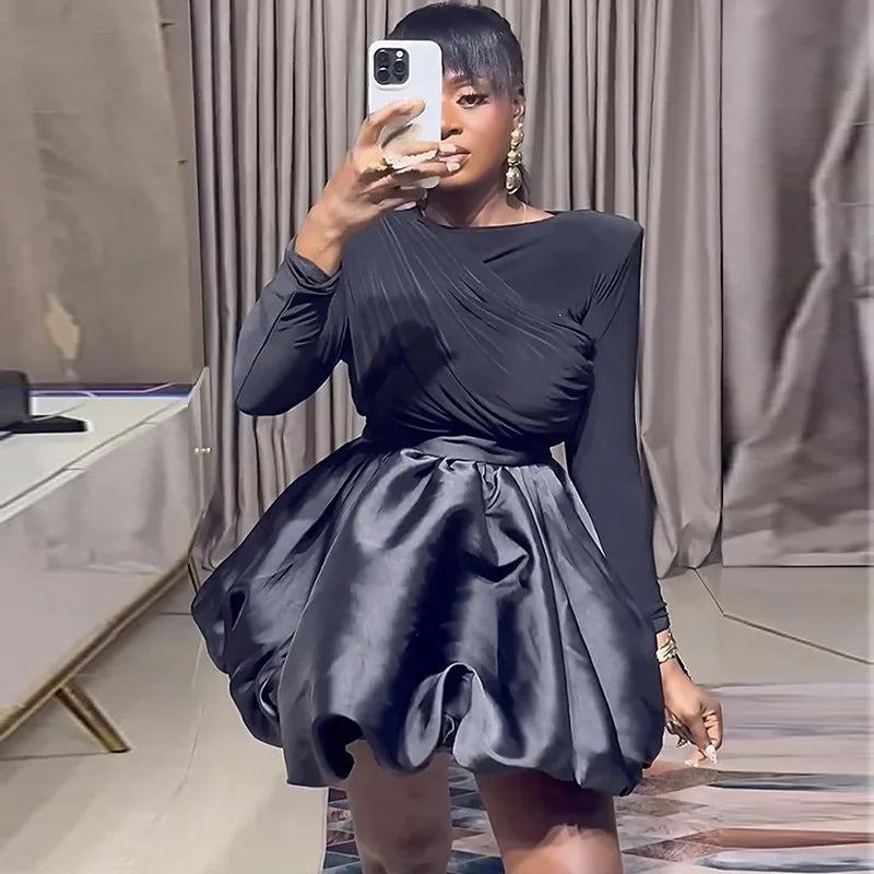 Women's Elegant Bud Skirt and Long Sleeve Two Piece Set Autumn Fashion Casual Streetwear High Waist Skirt Matching Set