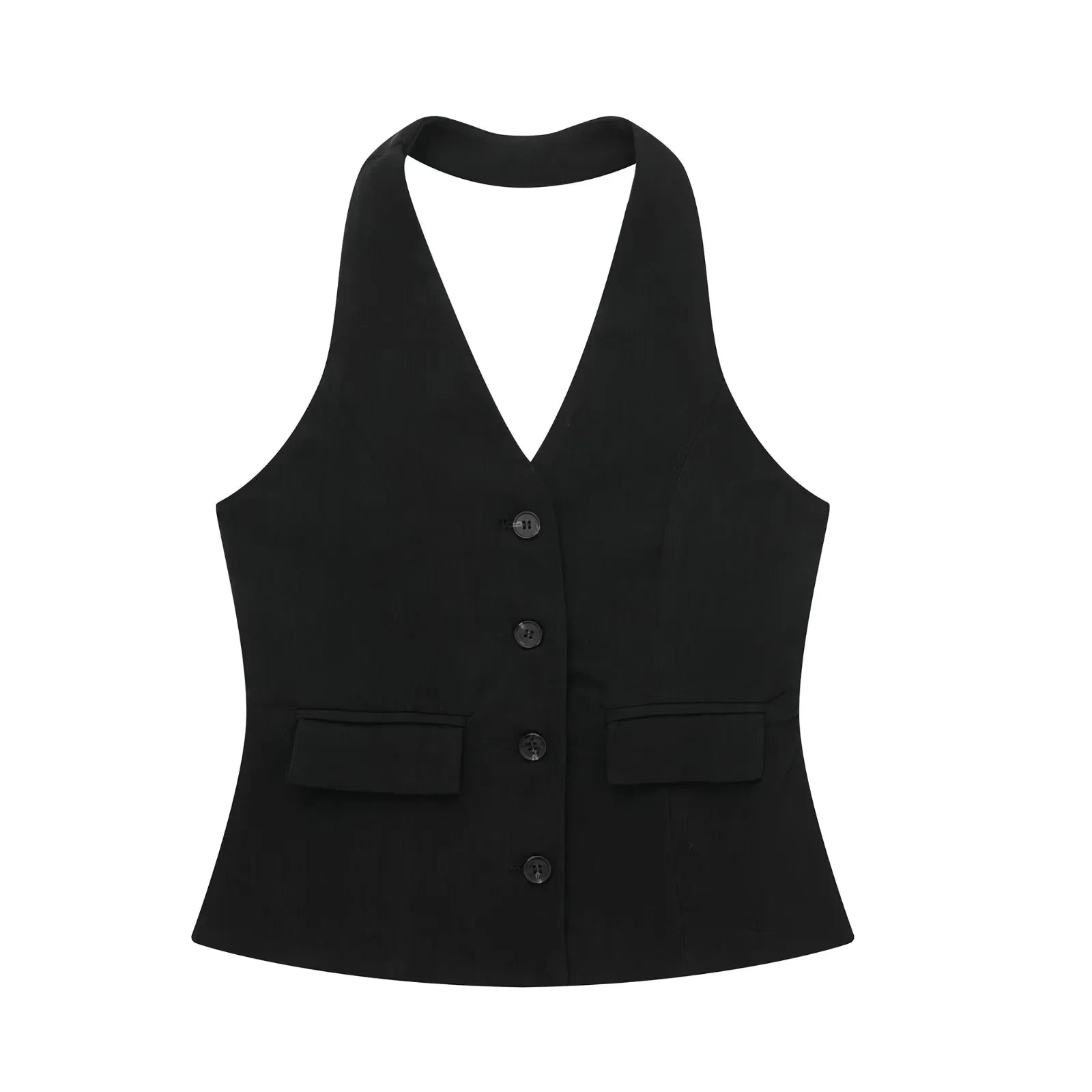 Women Fashio Vest Top Zipper Fly Office Lady Sets