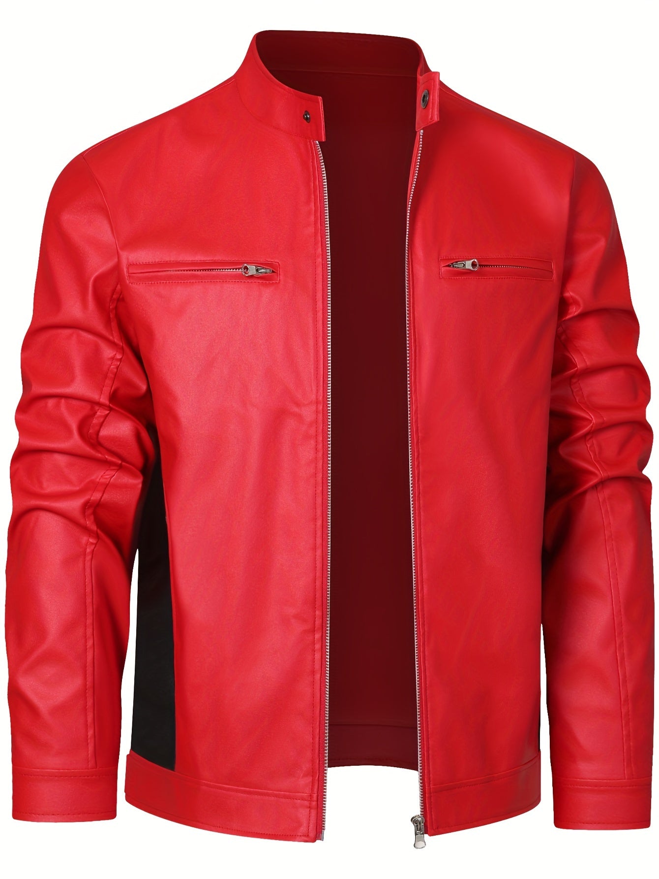 Nouvelle veste d'automne et d'hiver pour hommes, manteau pour hommes, vêtement de moto européen et américain, manteau d'hiver coupe-vent à col montant pour hommes