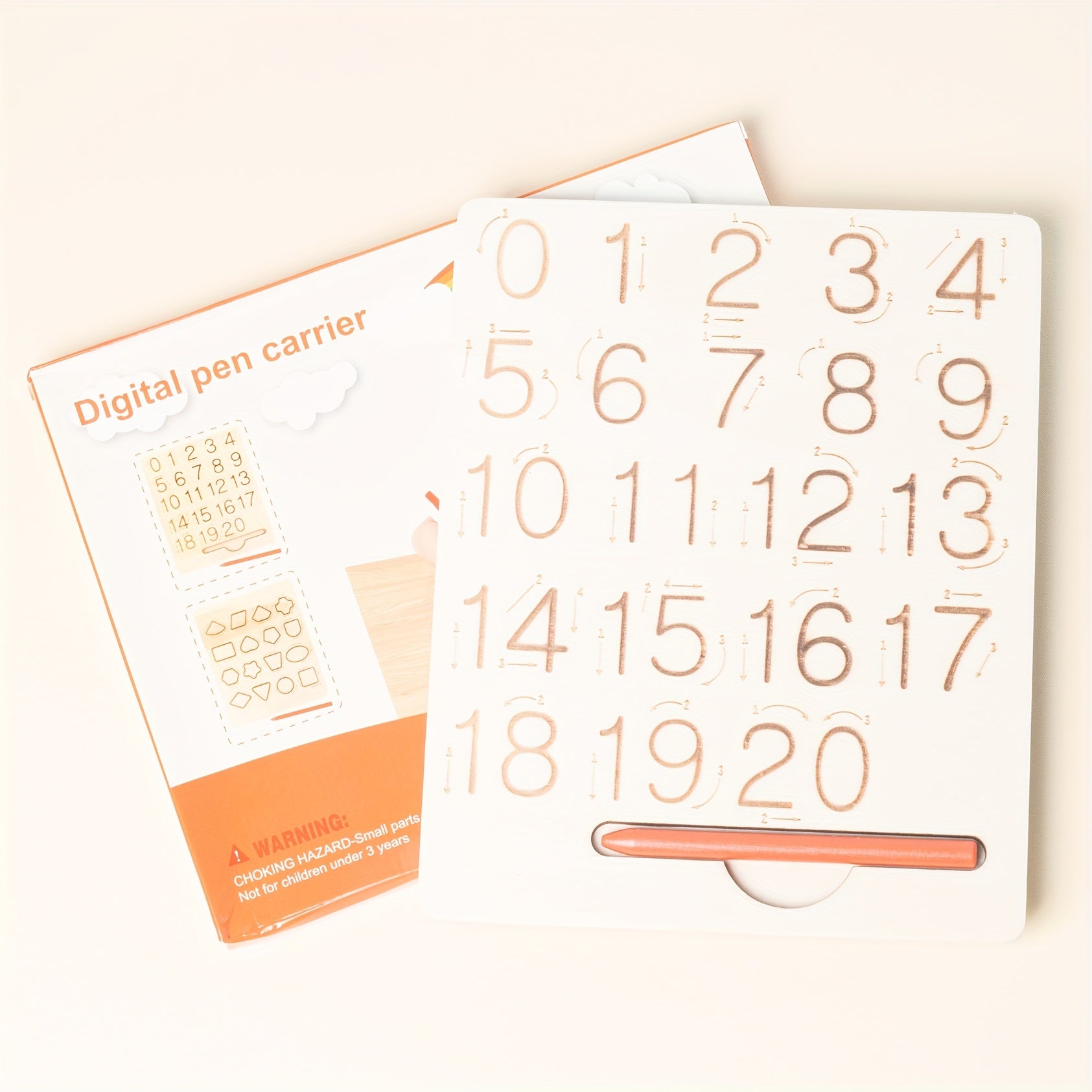 Jouets d'apprentissage Montessori Planche de traçage des lettres en bois - Jouets éducatifs