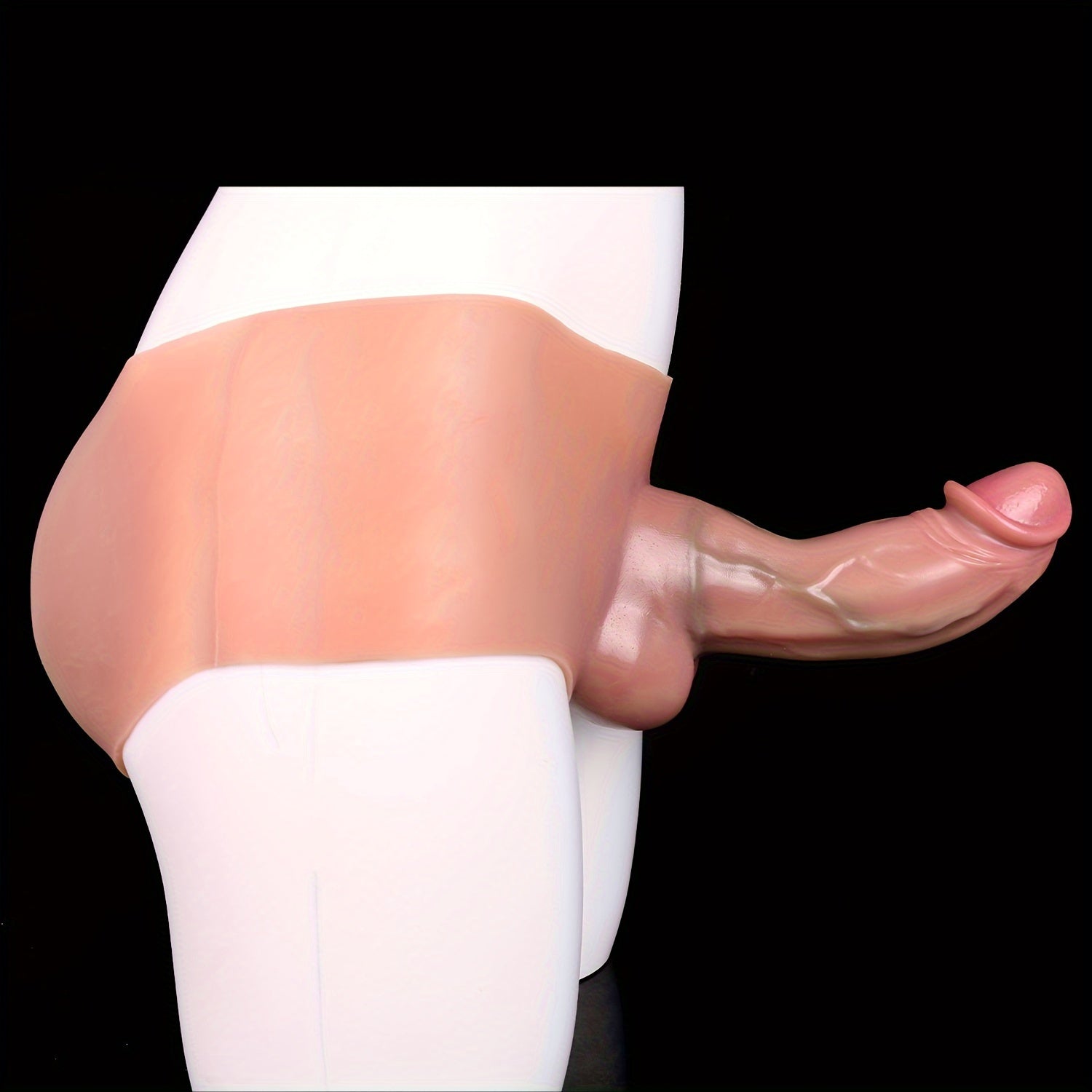 Pochette gode SXXY Realistic avec pénis creux de 8,27 pouces - silicone liquide, jouet pour hommes et femmes, sans pile nécessaire, emballage discret